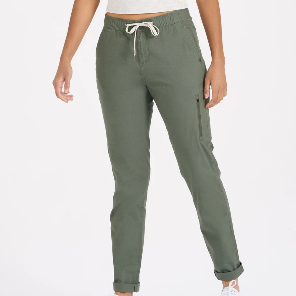 Vuori Ripstop Olive Green Joggers Pants M